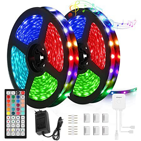 2x 5m JUOYOU LED Streifen mit Fernbedienung für 12,99€ (statt 26€)   Prime