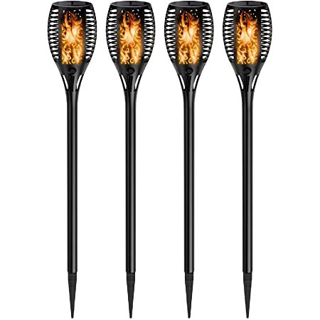 4er Pack: Ehome LED Solar Gartenfackeln mit Flammeneffekt für 20,99€ (statt 39€)