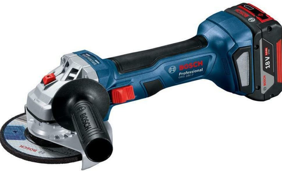 Bosch Akku Winkelschleifer GWS 18 V 7 125mm inkl. 2 Akkus 4,0 Ah + L Boxx für 206,91€ (statt 232€)