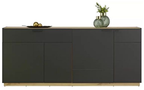 Xora Sideboard in Mattschwarz (200/84/41,5cm) für 238,95€ (statt 386€)