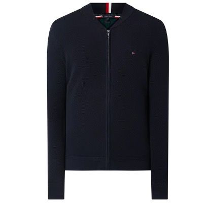 🔥 Tommy Hilfiger Strickjacke aus Baumwolle in Marineblau für 63,99€ (statt 115€)