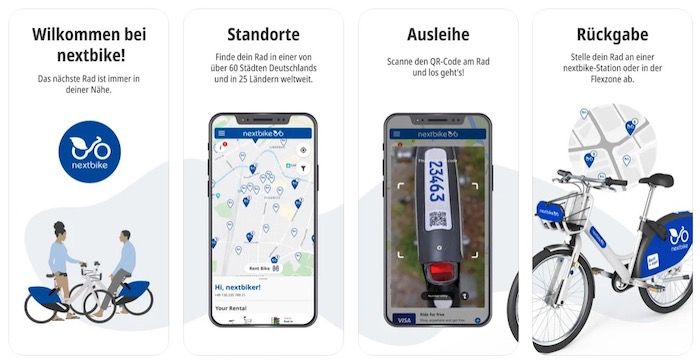 Neukunden: Mit Nextbike 60 min kostenlos Fahrrad fahren