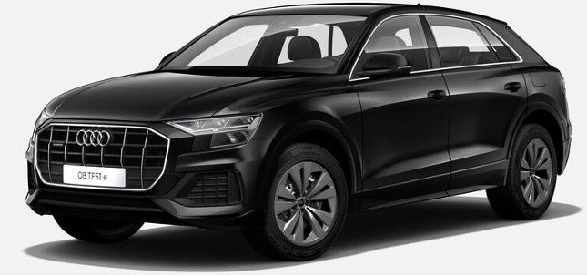 Gewerbe: AUDI Q8 55 TFSIe Quattro Tiptronic mir 381PS in Tiefschwarz für 399€ netto   LF 0,68
