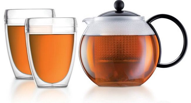 Bodum Assam Tee Set mit 1 Liter Kanne inkl. 2 Gläsern für 21,90€ (statt 34€)