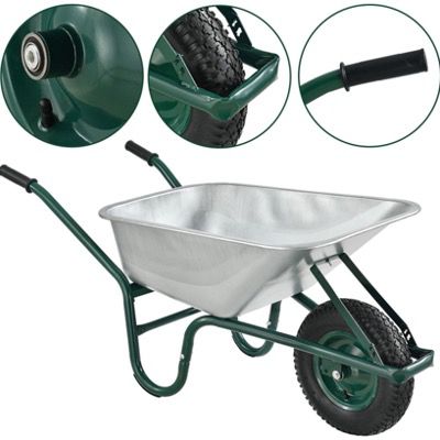 Juskys Schubkarre Garden 100 Liter Volumen bis 210kg und Luftreifen für 48,90€ (statt 65€)