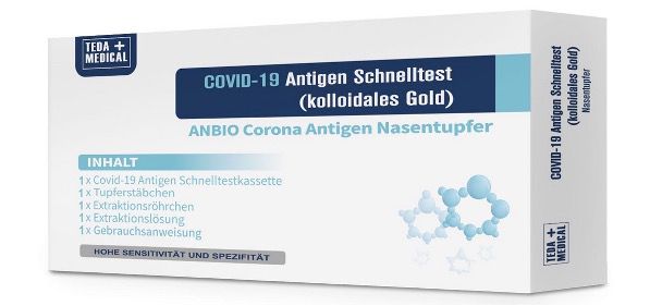 Anbio Corona Antigentest mit Nasentupfer für Zuhause nur 4,99€ pro Stück (ab 65€ VSKfrei)