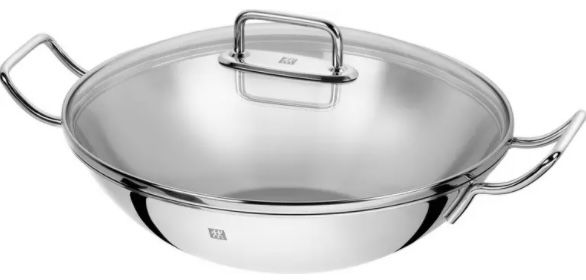 Zwilling Plus Wokpfanne 32 cm mit Glasdeckel für 52€ (statt 65€)
