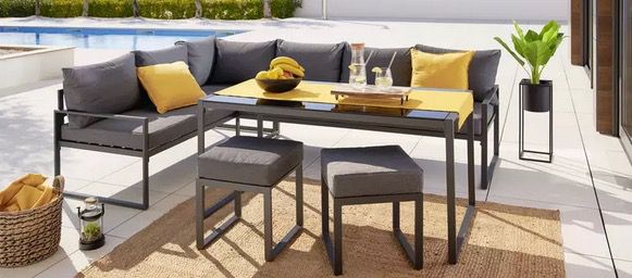 Modern Living Loungegarnitur Mexico in Anthrazit für 419,30€ (statt 599€)   bei Abholung