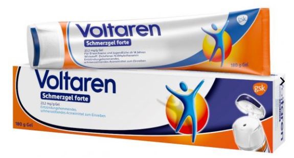 Mit Gutschein Trick: Voltaren Schmerzgel Forte 180g für 11,95€ (statt 18€)