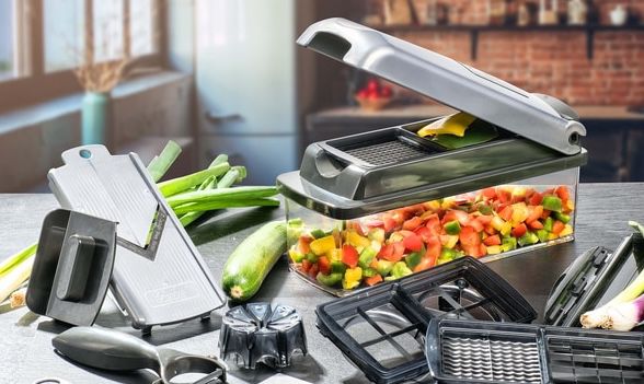 Genius Nicer Dicer Plus Gemüseschneider in Edelstahl Optik für 29,99€ (statt 45€)