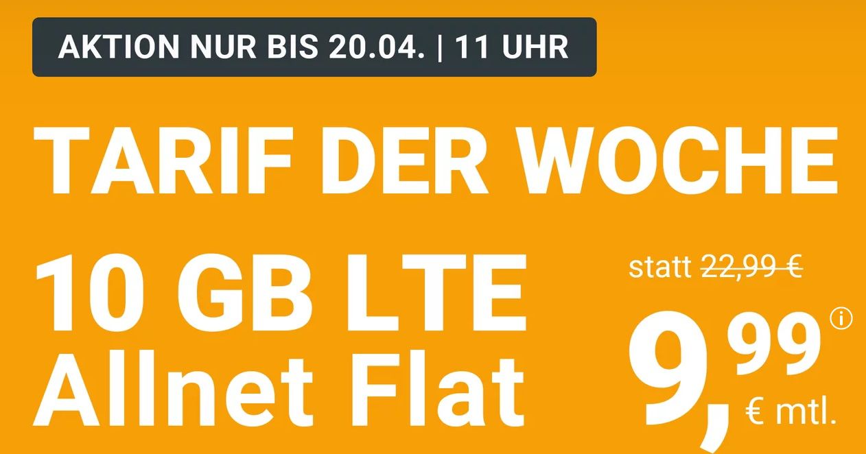 WinSIM Osterspecial: o2 Allnet Flat mit 10GB LTE für 9,99€ (statt 23€) + keine Laufzeit