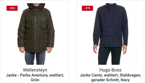 Restposten Sale bei TOP12 + 20% Gutschein   z.B. Hugo Boss Jacke Cento für 135,99€ (statt 250€)