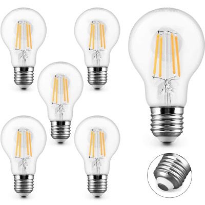 6x KYOTECH LED Filament Glühbrine E27 4W Warmweiß 2700K in Kolbenform für 8,79€ (statt 16€)