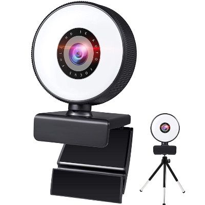 MOEGFY FullHD Stream Webcam mit integriertem Ringlicht für 14,85€ (statt 33€)