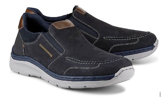 Rieker Komfort Leder Slipper in Dunkelblau für 38,64€ (statt 55€)