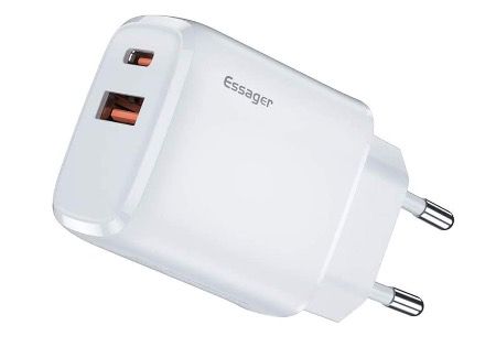 Essager 20W USB C 2 Port Schnellladegerät QC 3.0 für 8,49€ (statt 17€)