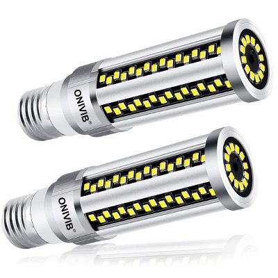2x ONIVIB 20W LED Mais Glühbirne mit E27 Sockel Kaltweißes 6000K mit 1800 Lumen für 17,91€ (statt 26€)   Prime