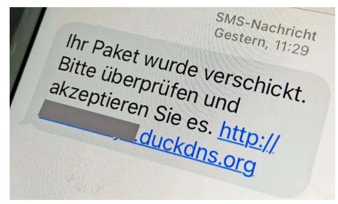 Abzocke durch Paketdienst SMS