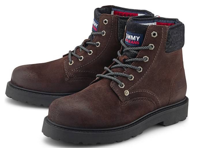 Tommy Jeans Lace Up Boots in Braun für 63,71€ (statt 90€)