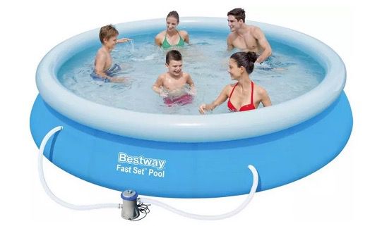 Bestway Pool Mitch in Blau 366cm inkl. Filterpumpe und Reperaturset für 61,88€ (statt 97€)