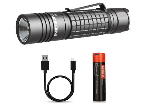 Nicron LED Taschenlampe N8 1200 Lumen und IP68 wasserdicht inkl. Akku für 22,39€ (statt 28€)