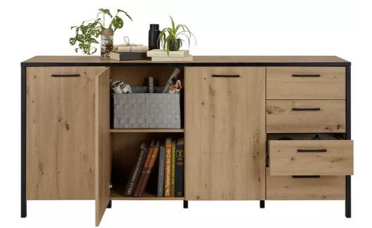 Mömax Sideboard in Schwarz Eichefarben für 169,25€ (statt 230€)