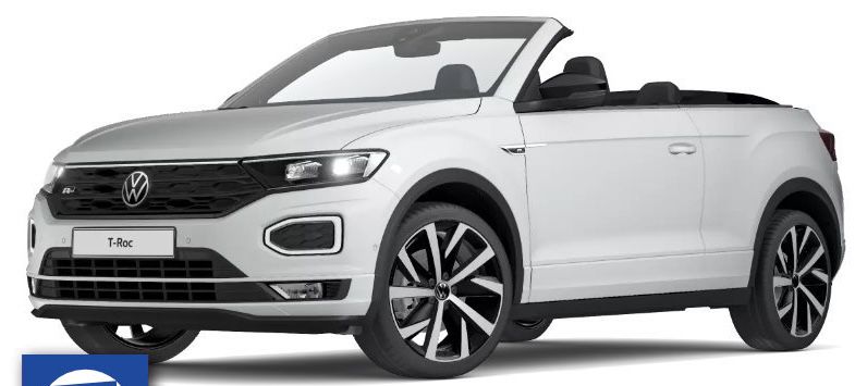 Privat: VW T Roc Cabrio R Line mit 150 PS inkl. Alu Winterkompletträder für 299€ mtl.