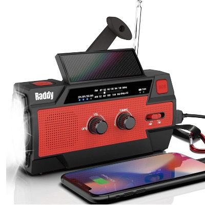 Raddy Kurbelradio SW3 mit Solarpanel und USB Handyladefunktion für 25,19€ (statt 42€)