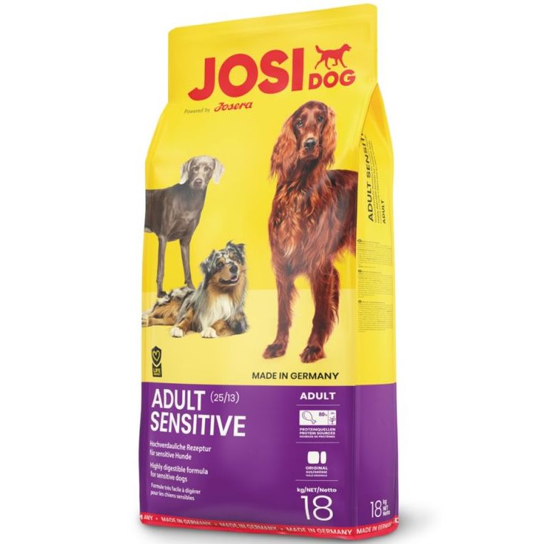 18kg JosiDog Adult Sensitive Hundefutter für 29€ (statt 34€)   10% KwK Rabatt möglich