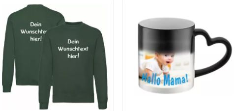 Mutter  & Vatertag: eBay mit 10% Rabatt auf originelle Geschenke   z.B. Doppelwandige Tasse mit Namensgravur ab 16€