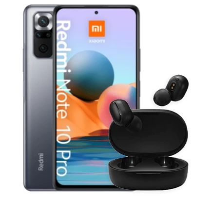 Xiaomi Redmi Note 10 Pro 128GB + True Wireless EarBuds für 1€ + o2 Allnet Flat mit 10GB LTE für 15,99€ mtl.