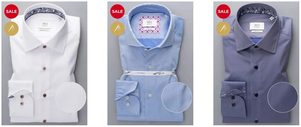ETERNA Sale bis  50% + 22% Extra Rabatt ab 59€    günstige Hemden aller Art