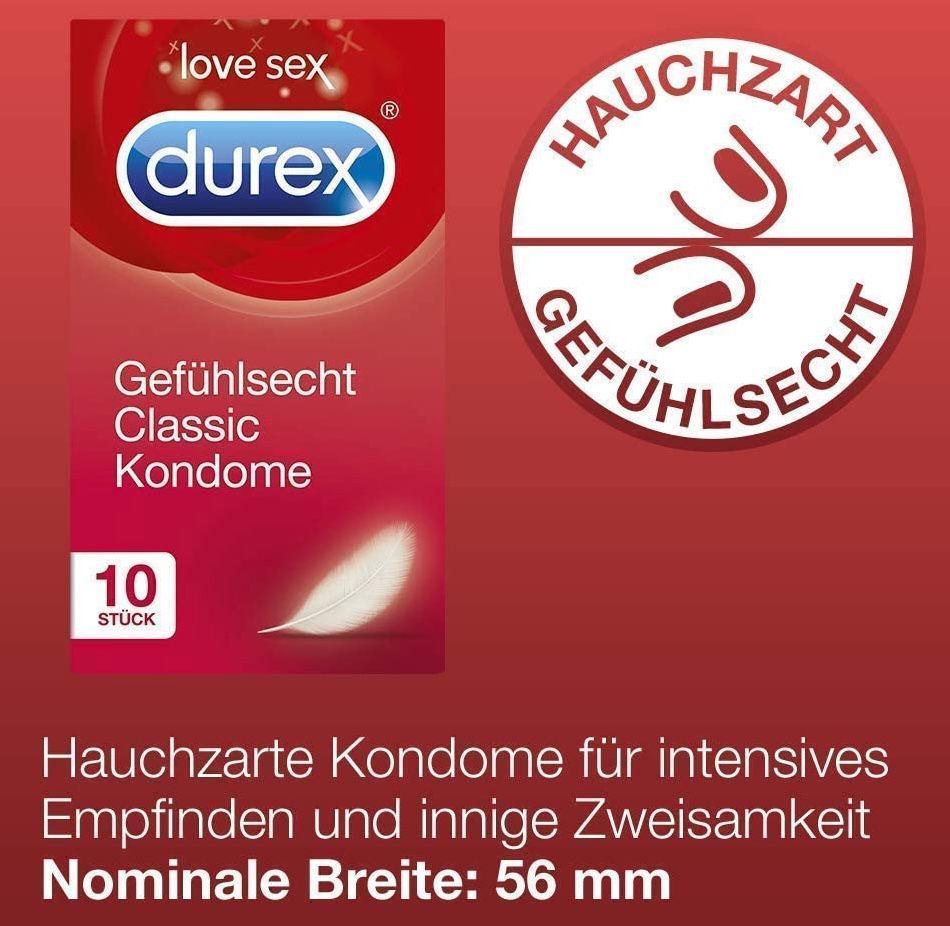 32er Pack Durex Gefühlsecht Kondome Mix für 15,99€ (statt 26€)