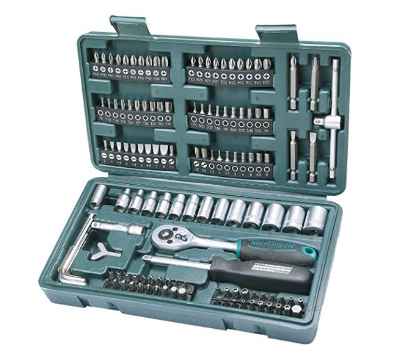 Brüder Mannesmann M29166 Steckschlüssel & Bitsatz für 16€ (statt 24€)