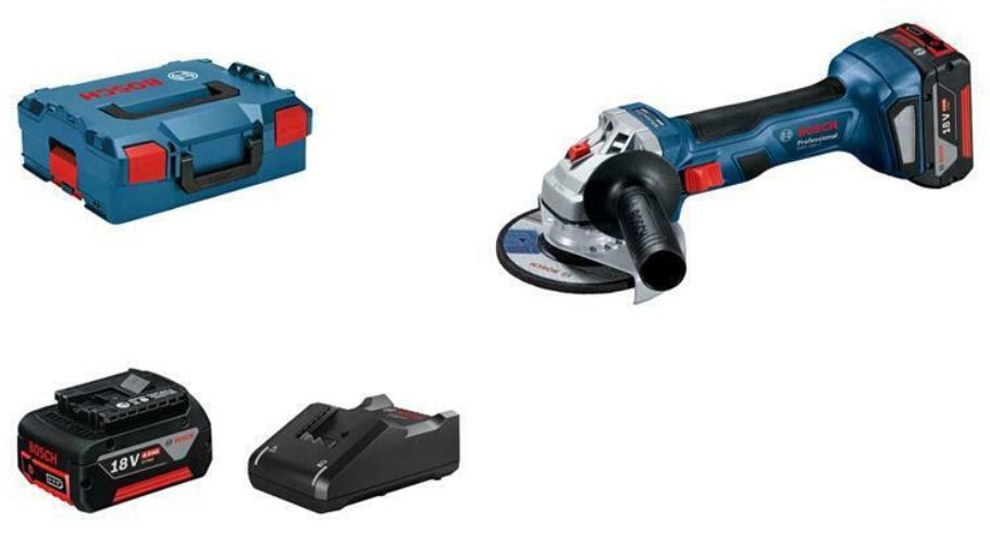 Bosch Akku Winkelschleifer GWS 18 V 7 125mm inkl. 2 Akkus 4,0 Ah + L Boxx für 206,91€ (statt 232€)