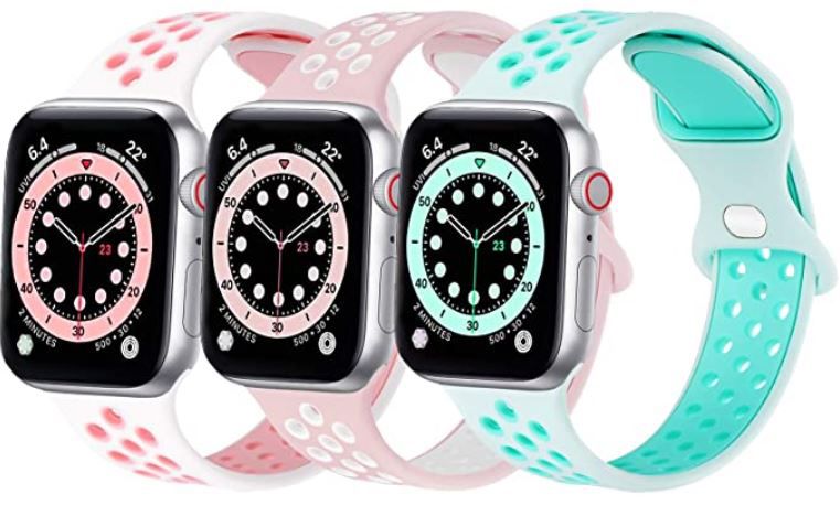FENGLIN Silikon Sportarmband für Apple Watch je 6,40€ (statt 16€)