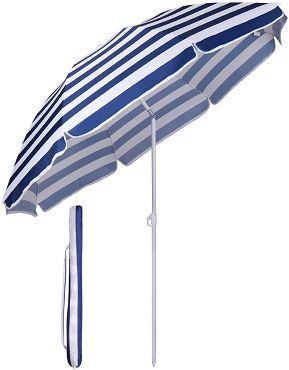 Sekey Sonnenschirm mit  160 cm Durchmesser und Sonnenschutz UV20+ für 15,78€ (statt 20€)