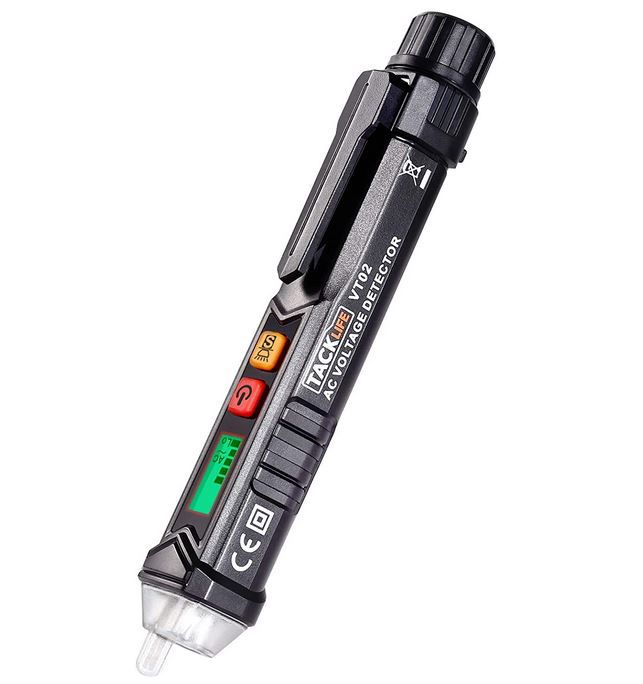 Tacklife VT02 Berührungsloses Spannungsprüfgerät mit Display für 8,49€ (statt 14€)