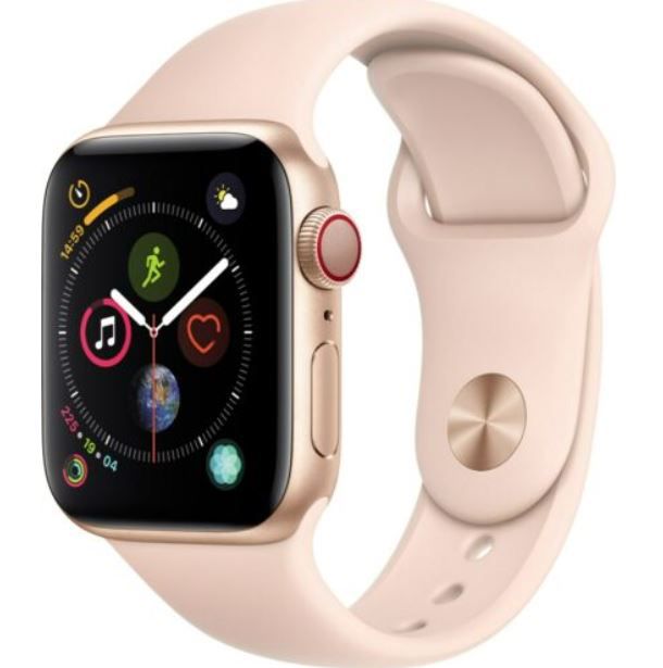 Apple Watch Series 4 GPS+LTE 40mm Gold Alu Pink Sportband für 179,91€ (statt 269€)