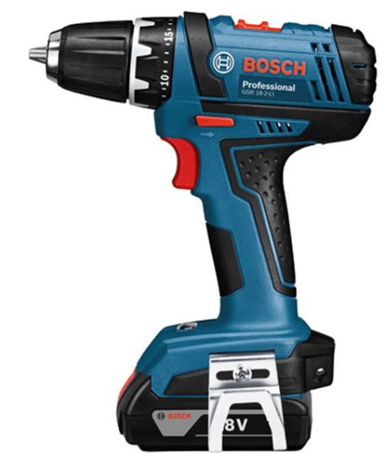 Bosch GSR 18 2 LI Akku Bohrschrauber + 2 x 2Ah Akkus + L BOXX für 105,45€ (statt 149€)