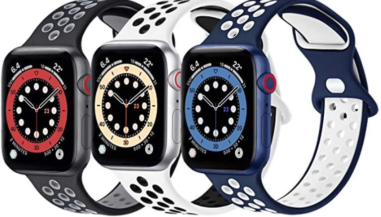 FENGLIN Silikon Sportarmband für Apple Watch je 6,40€ (statt 16€)