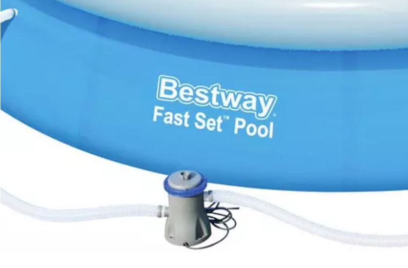 Bestway Mitch Schwimmbecken Ø 366cm mit Filterpumpe für 50€ (statt 64€)