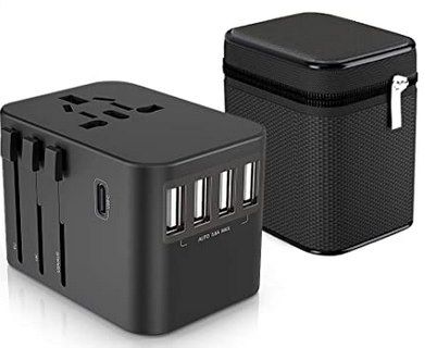 Universal Reiseadapter mit 4 USB Ports & 5.6A Fast Charge für 8,49€ (statt 17€)   Prime