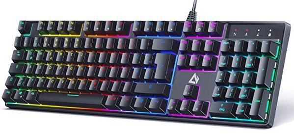 Aukey KM G16 mechanische Gaming Tastatur mit LED Hintergrundbleleuchtung für 34,99€ (statt 44€)