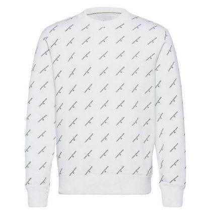 Calvin Klein Sweatshirt aus Bio Baumwolle mit durchgehendem Logo für 55,92€ (statt 69€)   nur S, M & L