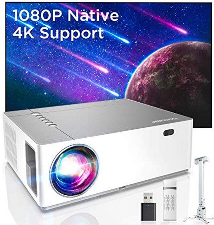 Bomaker Parrot 1   1080p LED Beamer mit 4K Support & 7.200 Lumen für 56,75€ (statt 98€)