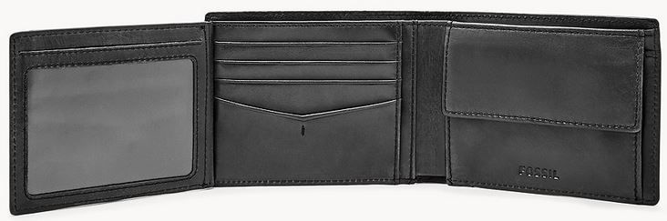 Fossil Herren Leder Geldbörse Allen mit RFID in Schwarz oder Braun für 19,04€ (statt 42€)
