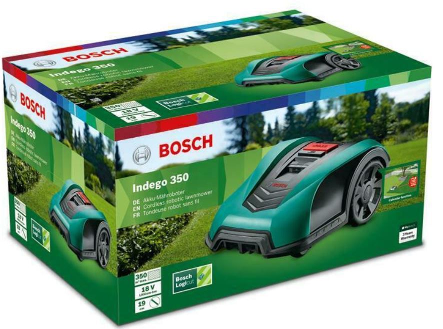 Bosch Indego 350 Rasenmäherroboter für bis zu 350qm für 570,20€ (statt 675€)