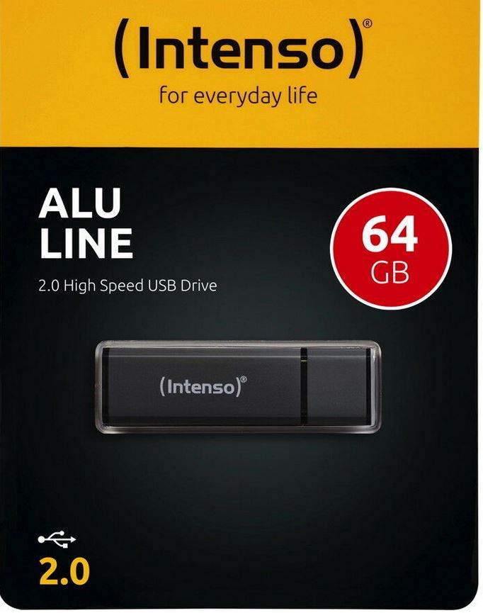 Intenso Alu Line USB2 64GB Speicherstick für 6,99€ (statt 9€)