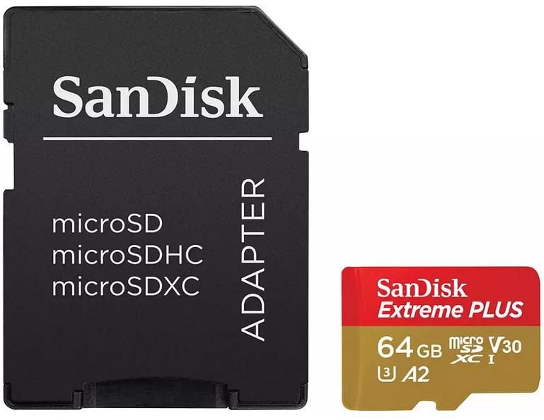SANDISK Extreme Plus 64GB Micro SDXC Speicherkarte 170 MB/s für 13€ (statt 20€)